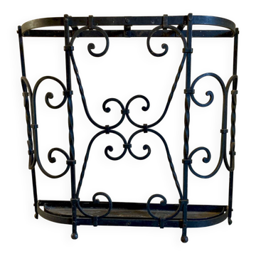 Antique wrought iron umbrella stand - early 20th century