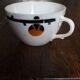 Cups Marylou Digoin Sarreguemines Barcarolle Badonviller orange black art
