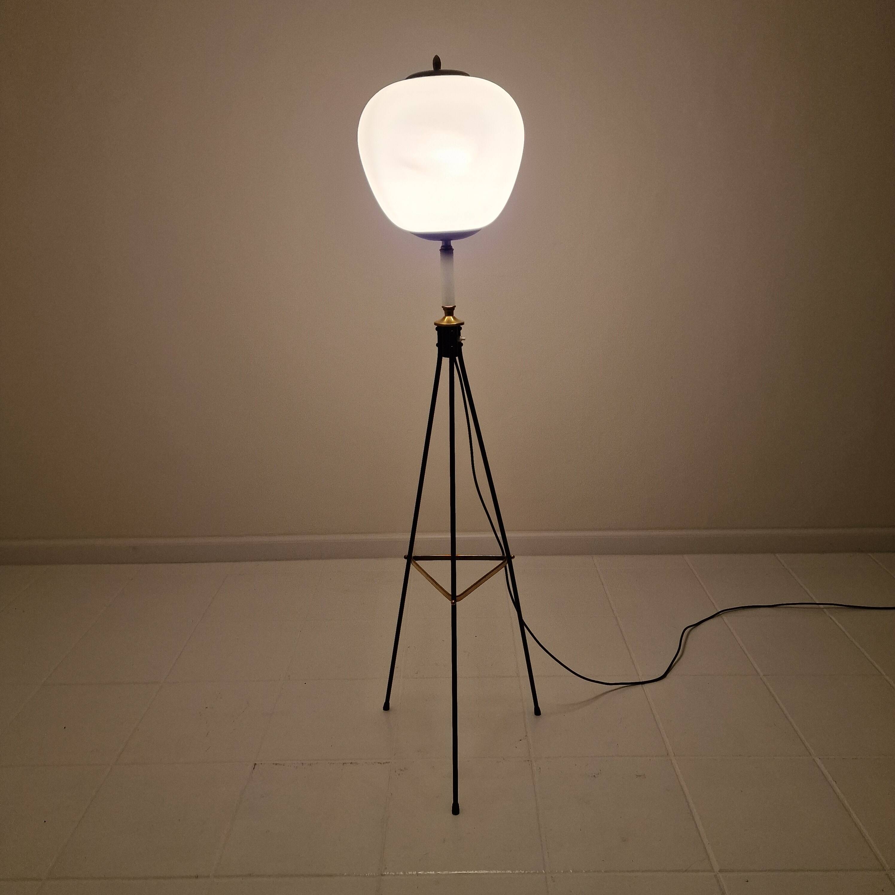 Stilnovo Tripod Floor Lamp, Italy 1950's