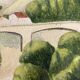 Watercolor seaside landscape recto/verso