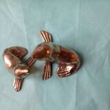Duo d'otaries  en laiton