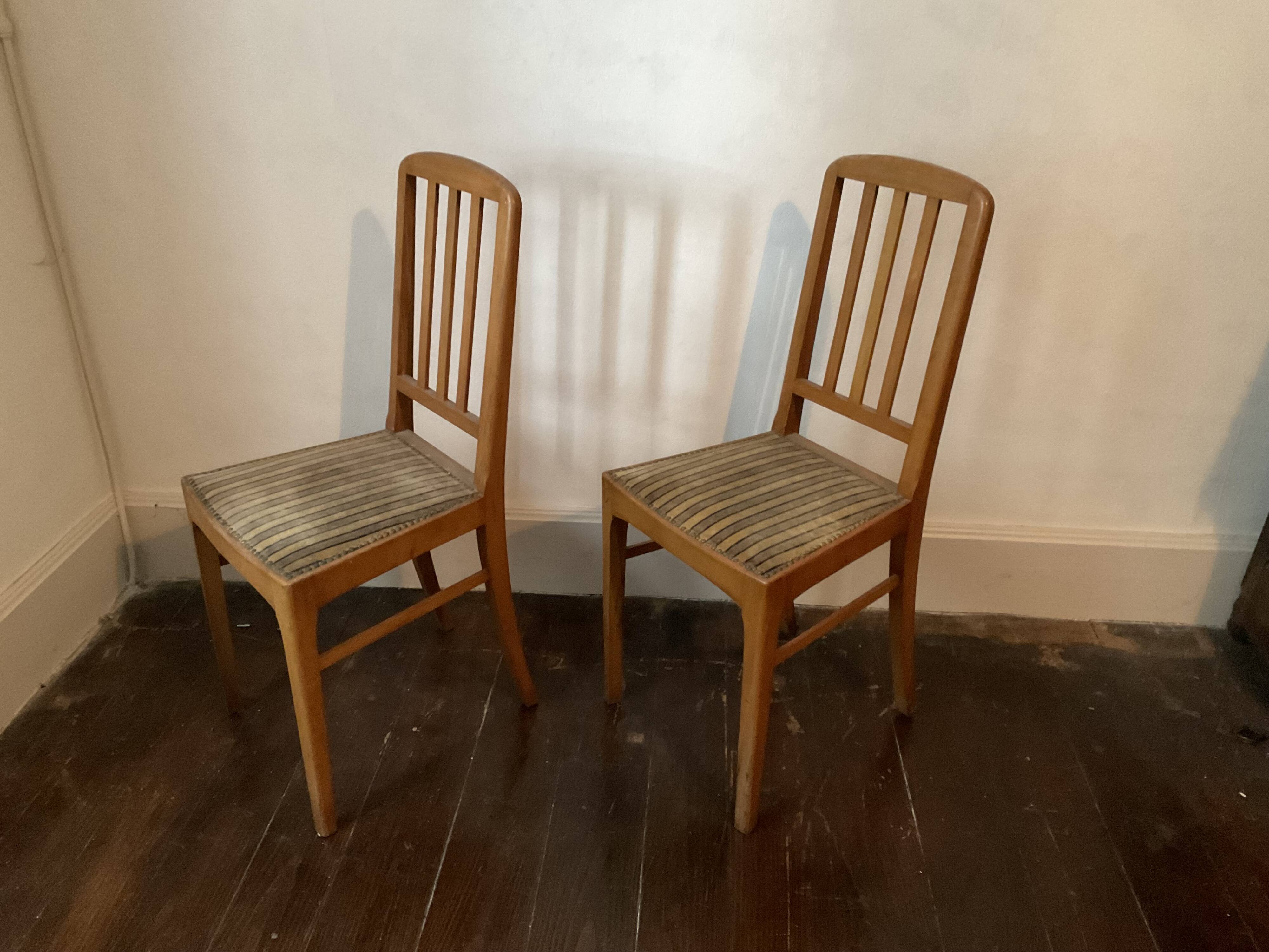 Pair of art deco chairs