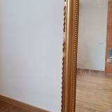 Antique mirror with pediment 119x99 cm