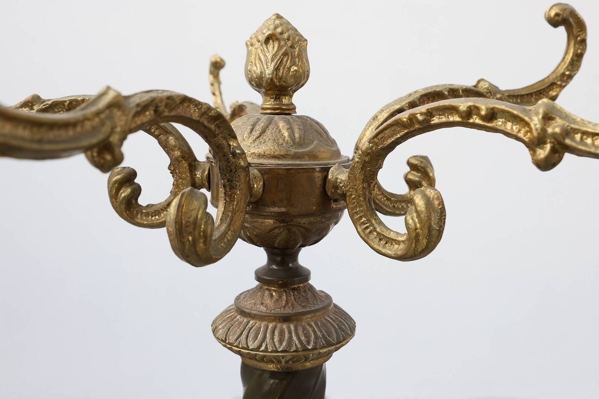 Napoleon III style copper and onyx marble coat stand, France, early 20th ce