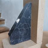 2 Stone Bookends – Art Deco Minimalist Design, France, c. 1930s–1950s