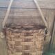 Basket or bag to put or hang leather, rope, brass and rattan