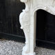Louis XV style fireplace in Carrara marble, circa 1980.