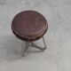 Bauhaus Modernist Stool with Chrome Tubular Frame and Leather Seat, Germany