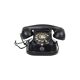 Old rotary dial telephone black metal bakelite rtt 1965