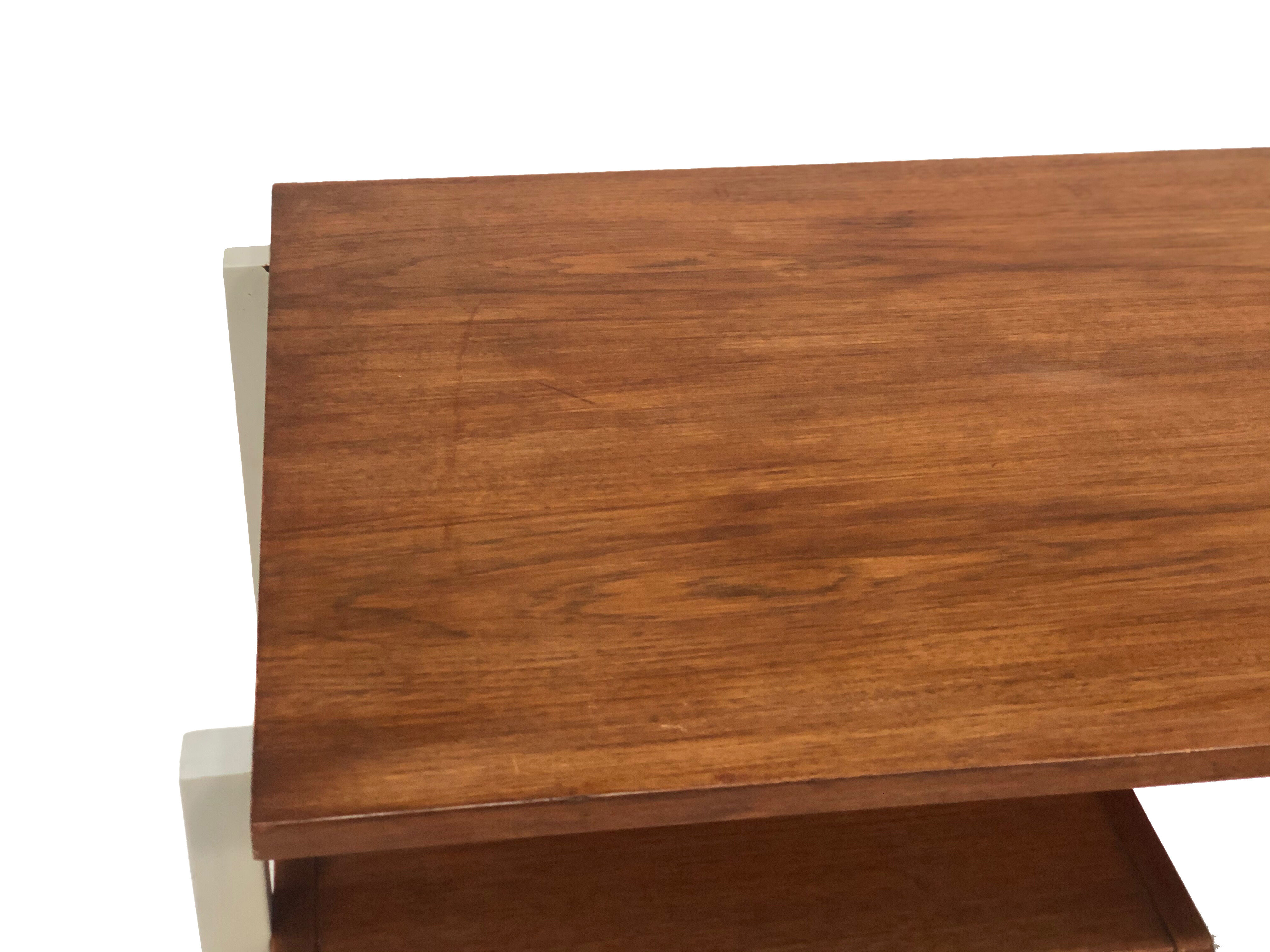 Vintage desk of the 1960s in teak veneer