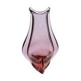 Glass vase, designed by M. Klinger, Železny Brod Sklo, Czechoslovakia, 1960s.