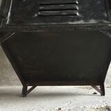 Riveted cloakroom converted into storage cabinet - early twentieth century