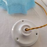 Blue Clichy glass suspension