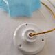 Blue Clichy glass suspension