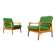 2er Set Vintage design easy Chair Sessel 60er 70er Jahre knoll