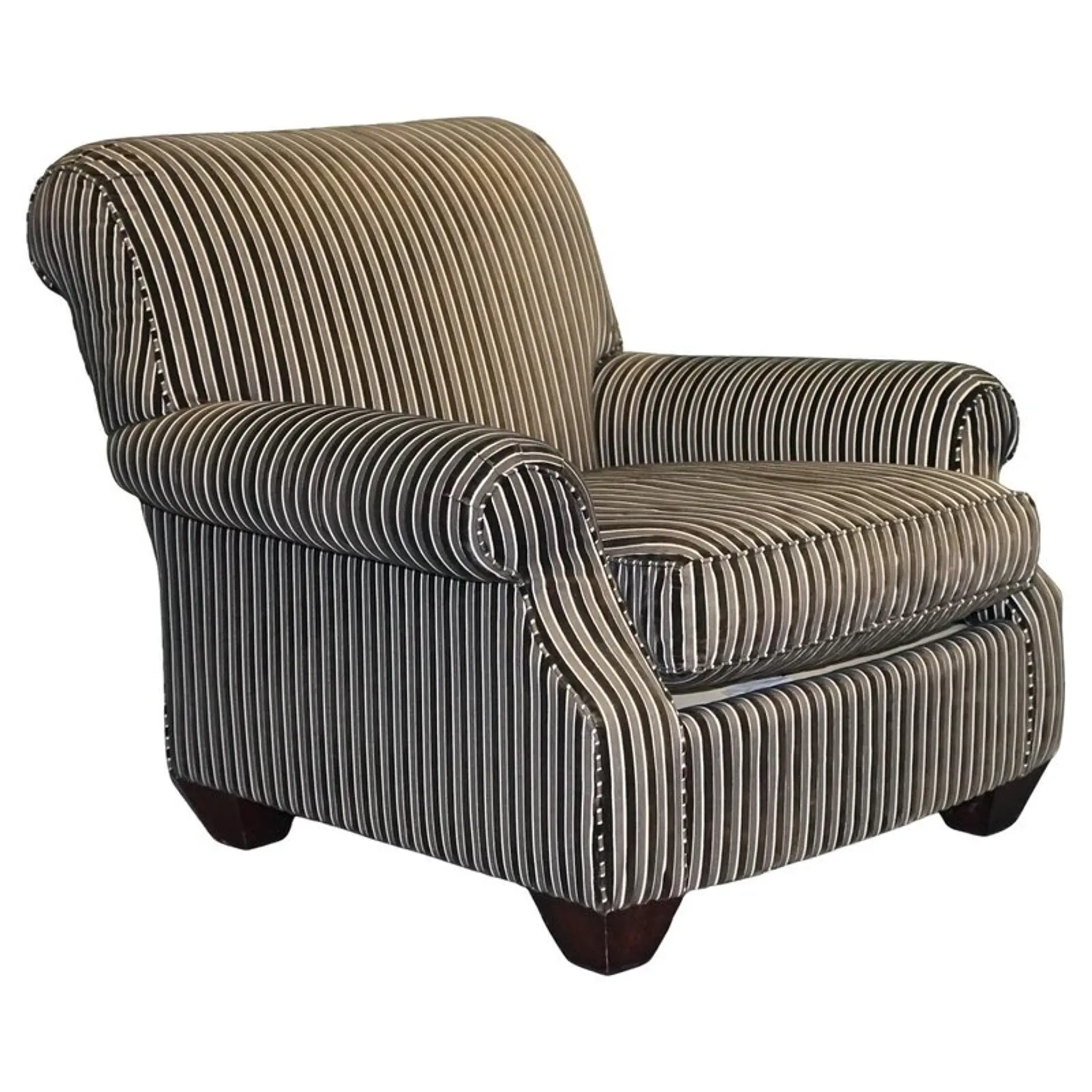 Vintage Striped Chair by Ralph Lauren for Henredon