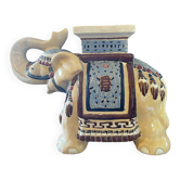 Elephant plant pot ceramic 1970s - xl - blue -