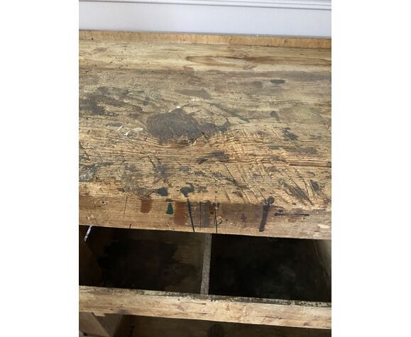 Vintage carpenter's wooden workshop set
