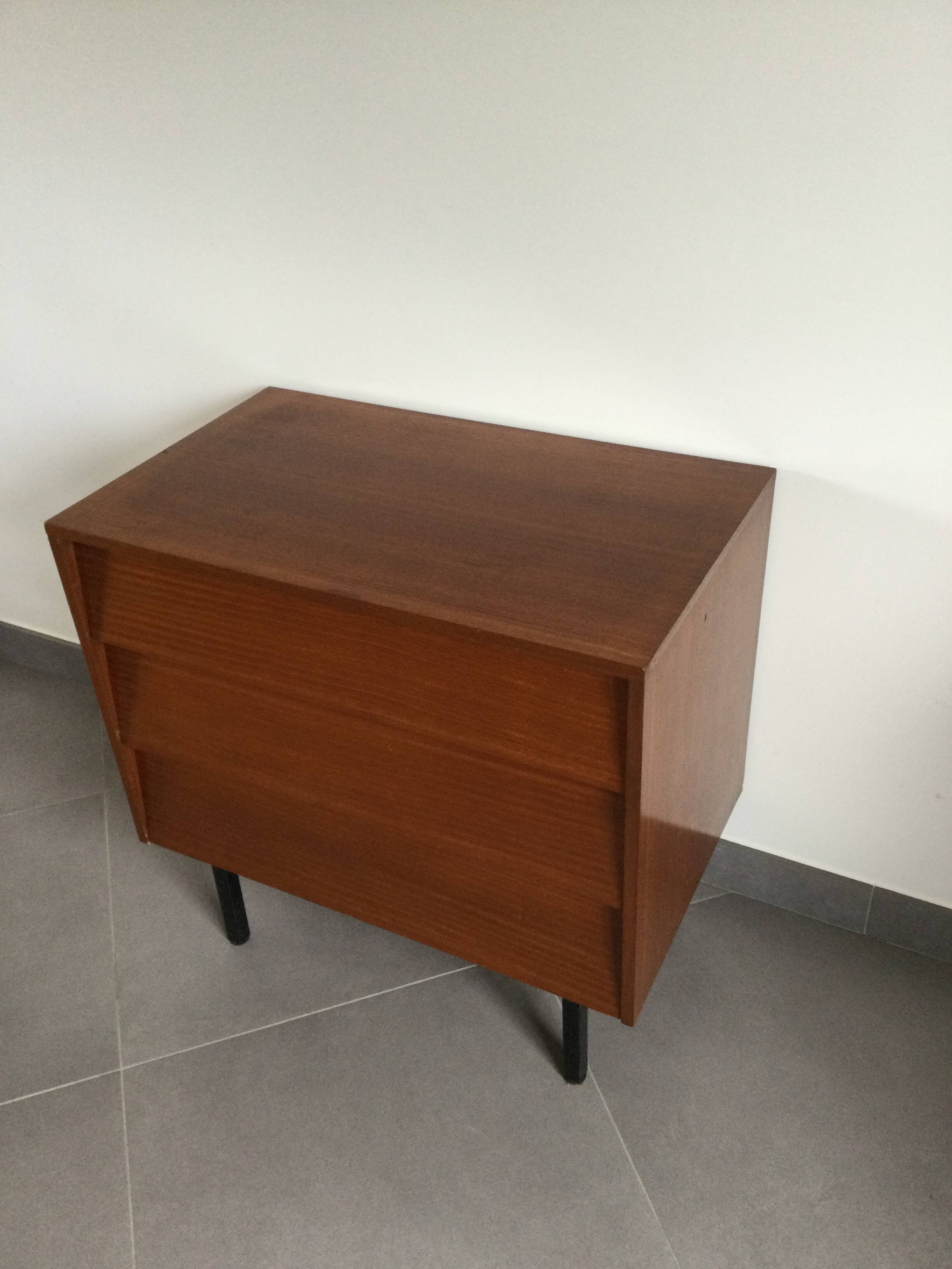 Three-drawer chest of drawers, 1970
