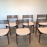 Lot de 6 chaises par P.E. Jorgensen pour Farso Stolefabrik