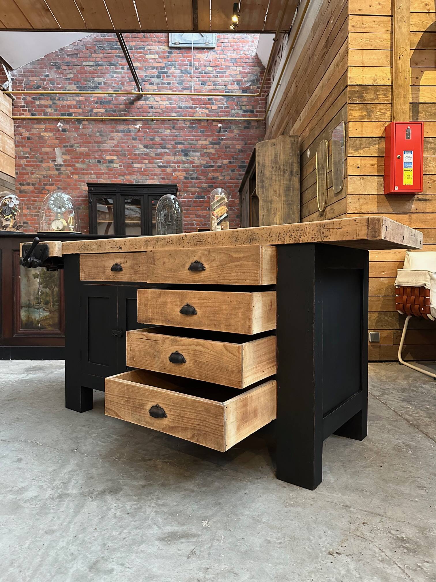 Old carpentry workbench