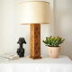 Vintage carved solid oak lamp foot