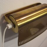 Scandinavian wall lamp in golden brass