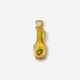 Vintage decanter in cherry yellow glass