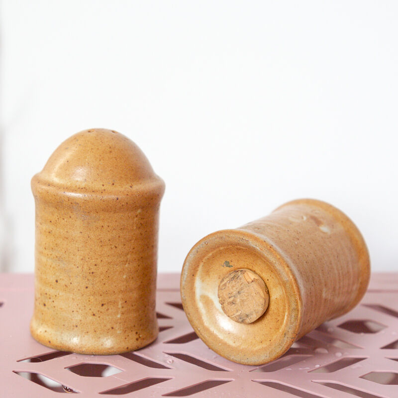 Sandstone salt and table pepper