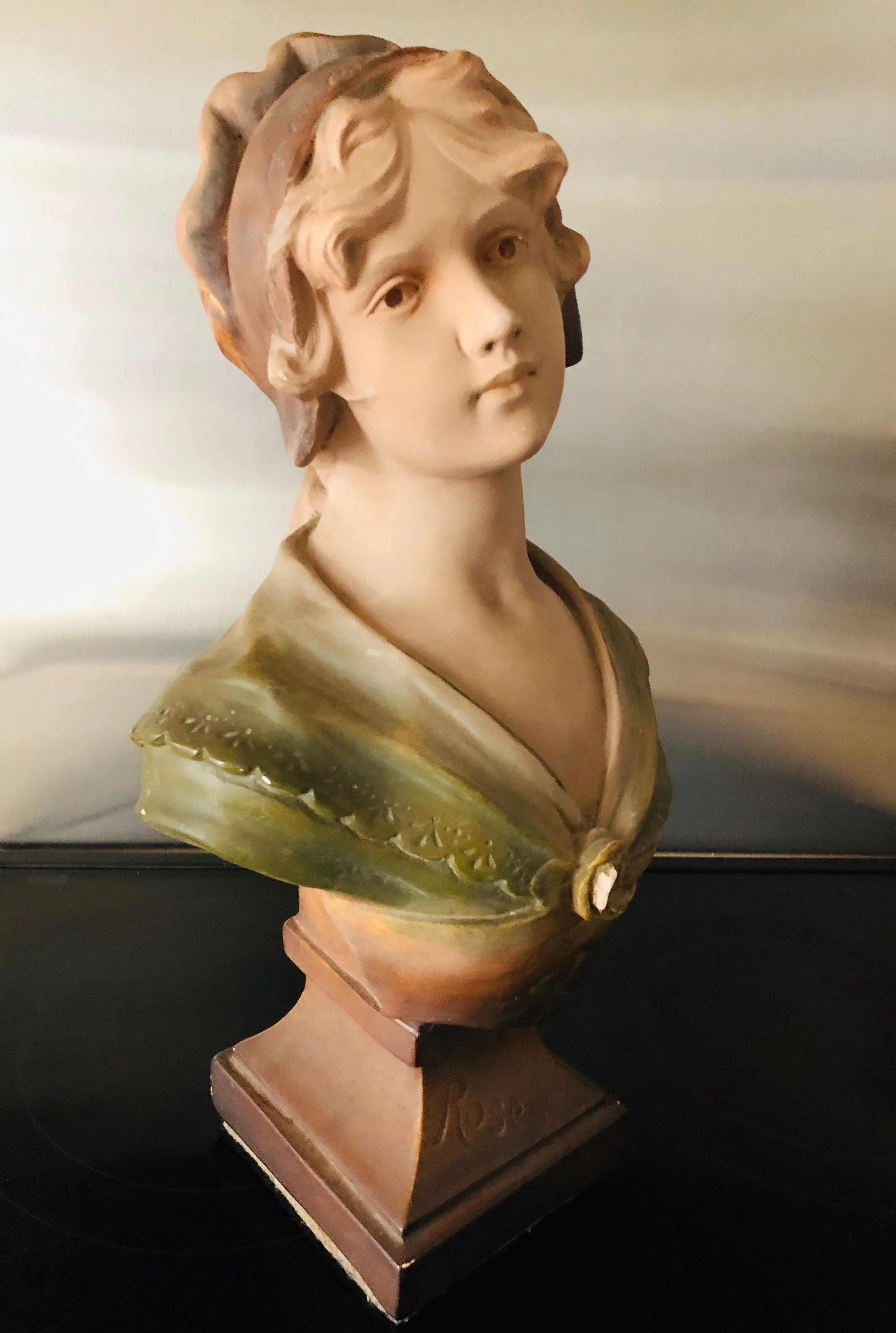 Plaster bust