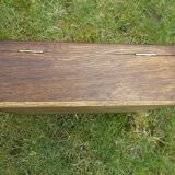 Wooden box, brass handle
