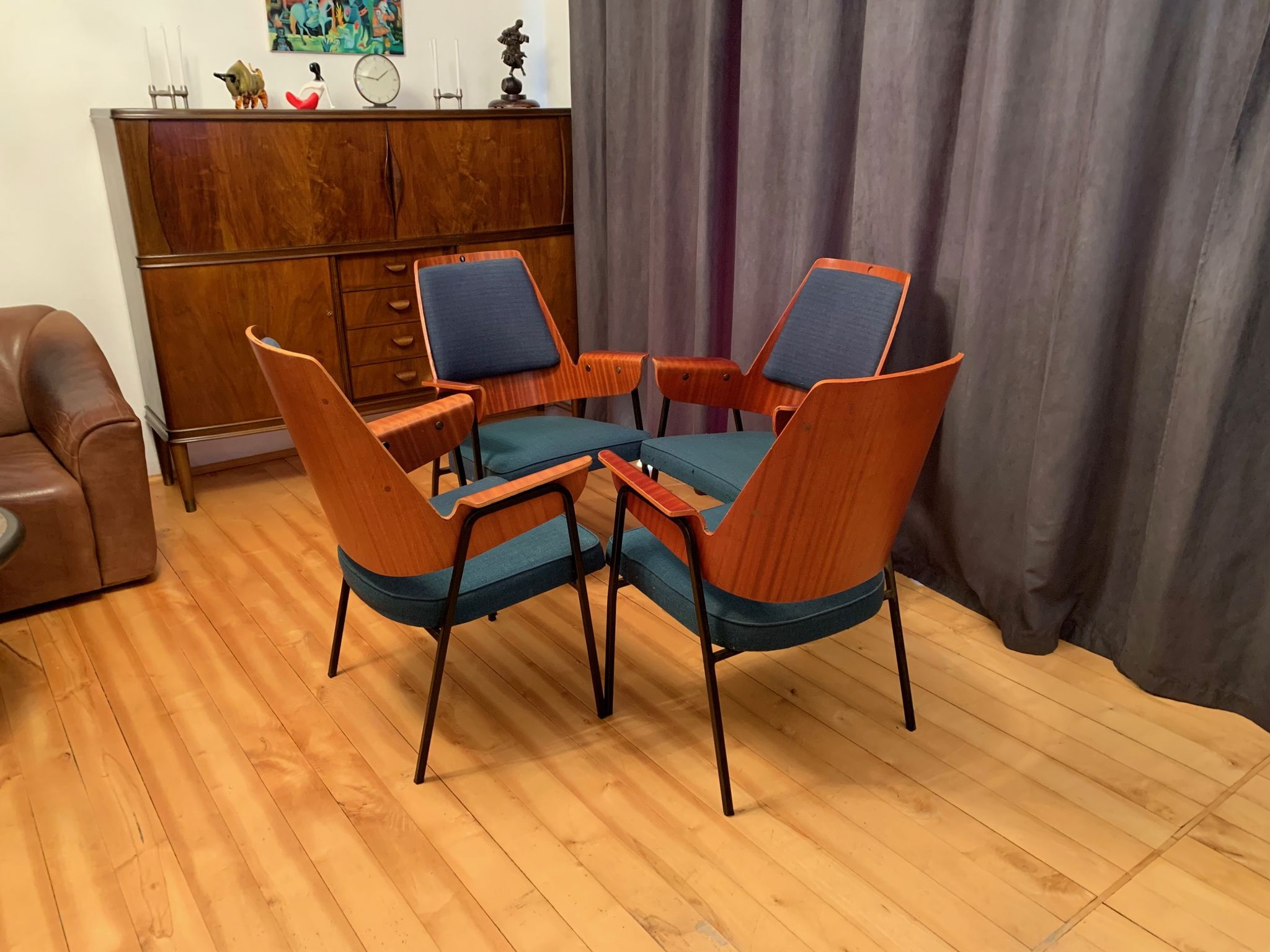 Set of four chairs, 1960s