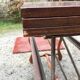 Modular vintage oak coffee table with Albert Ducrot's magical system
