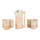 Ceramic jug and cup set, Italian design, 1960s, manufacturer: Ceramiche SIC