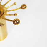 Set (2) of brass 'sputnik' wall lights by Nipro, Norway 1970s