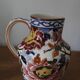 Gien earthenware peony pitcher