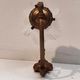 Art Nouveau wall art deco lampshades day tulip pressed glass brass rising