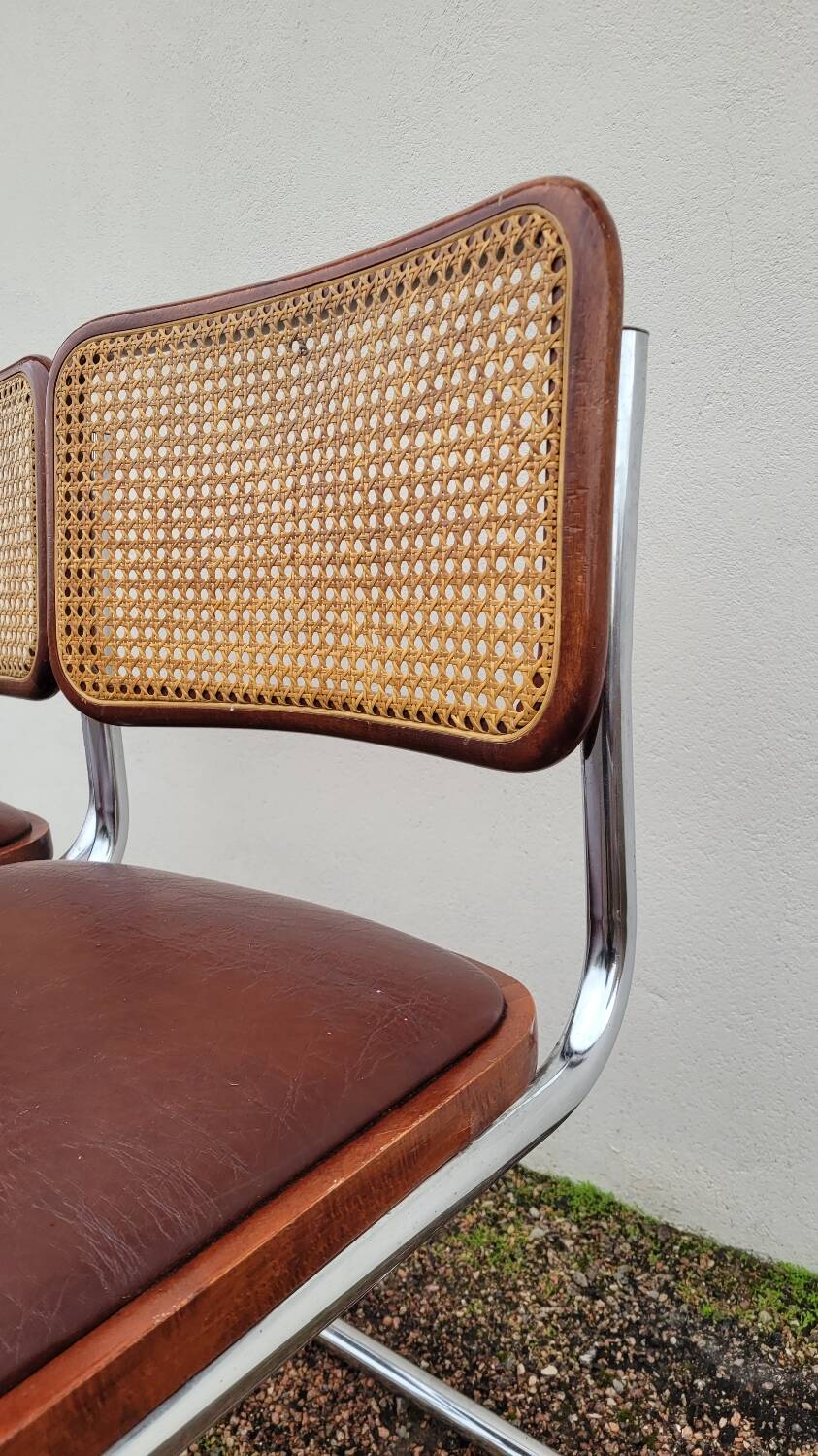 Paire de chaises b32 Marcel Breuer cesca -1970s