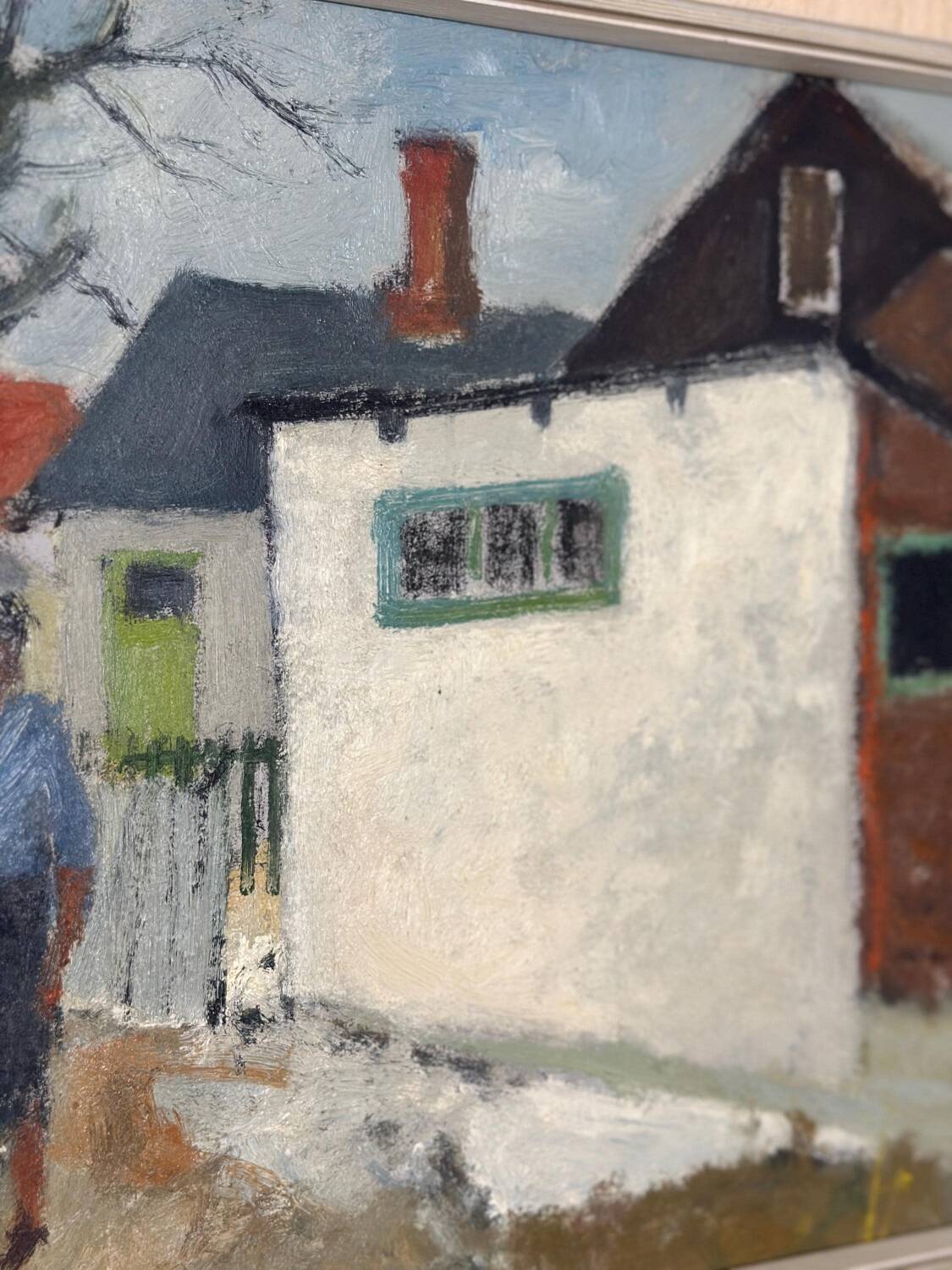 Swedish Oil on Panel – “Street ” by JOHN BÖRÉN