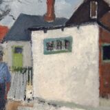 Swedish Oil on Panel – “Street ” by JOHN BÖRÉN