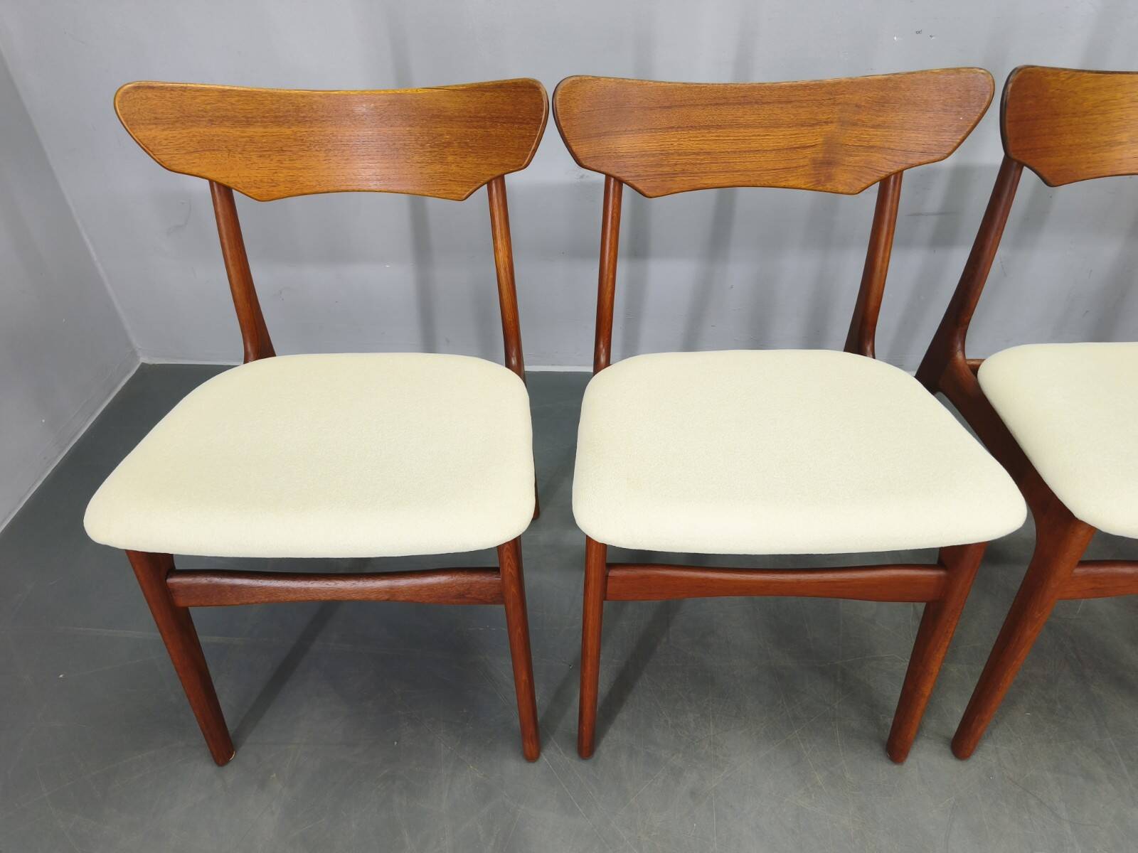 Set of 4 Danish Teak Dining Chairs by Schionning & Elgaard, 1960s