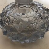 Set of 2 bottles crystal and glass