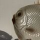6 flat plates fish in beige ceramic Salins les bains