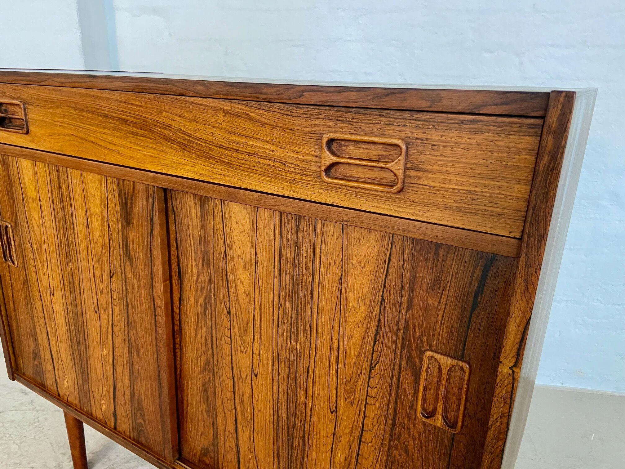 Vintage Danish buffets in rosewood from the 1960s.