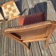 Lot de 4 chaises art déco assise cuir