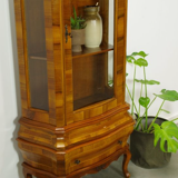 Vintage walnut wood showcase