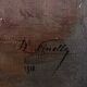 Tableau HST "Still Life with Apples and Quinces" signed D. Finelle 1911 + frame