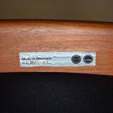 Mid-Century Danish Model 49 Teak & Leather Dining Chairs by Erik Buch for O.D. Møbler, 1960s.