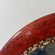 Antique oval mirror with bevelled glass