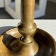 Large adjustable antique gold candlestick H20 D10